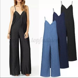 Wide Leg, Spaghetti Strap, Jean 👀, Jumpsuit